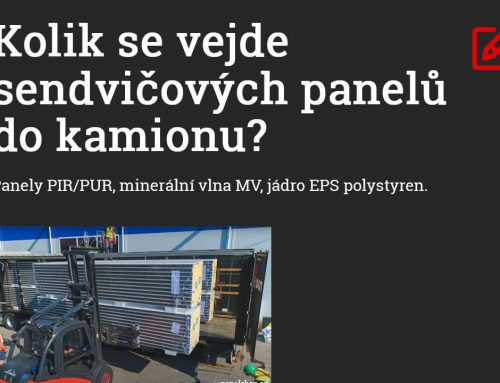 Kolik se vejde sendvičových panelů do kamionu?