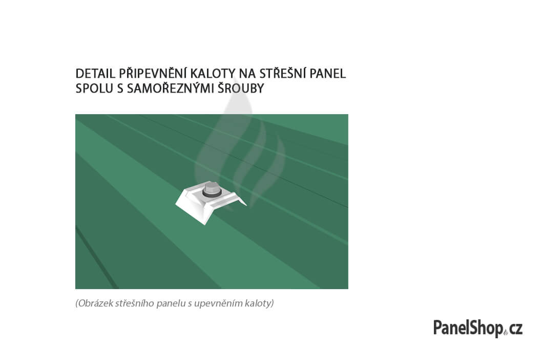 samorezné skrutky, kaloty na strešné panely,epdm izolačné pásky, oplechovanie.