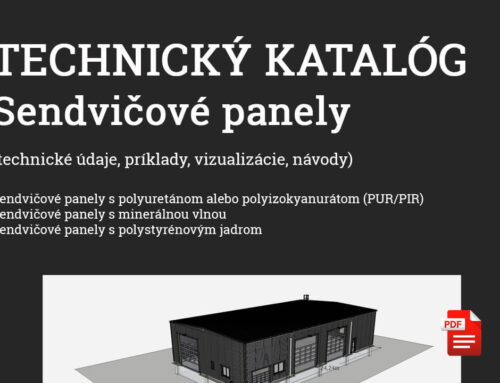 Velmi kvalitně zpracovaný technický katalog sendvičových panelů